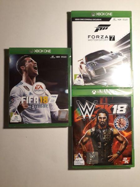 Latest Xbox one games. brand new, including Fifa 18 and Forza 7 and more