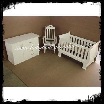 White nursery furniture combo