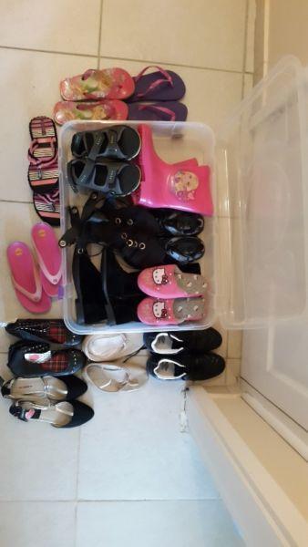 Girls Shoes - Sizes 2-4 in case