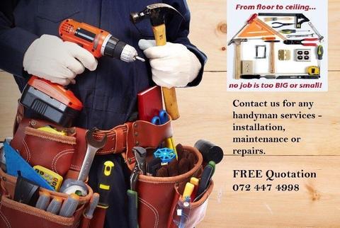 GENERAL HANDYMAN WITH MORE THAN 15 YRS OF EXPERIENCE AT YOUR SERVICE