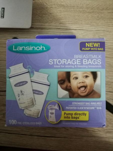 Breastmilk storage bags