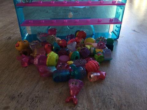 Shopkins and display case