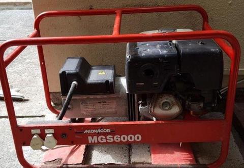 GENERATOR - PETROL KVA 6,6 - reduced for urgent sale ONLY R5 500