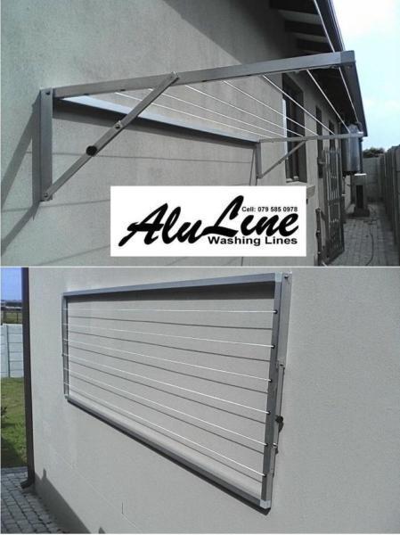 AluLine Fold Down Washing Lines
