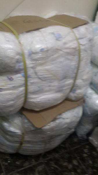 Bulk disposable diaper bales for sale