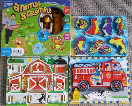 Melissa and Doug puzzles + interactive game
