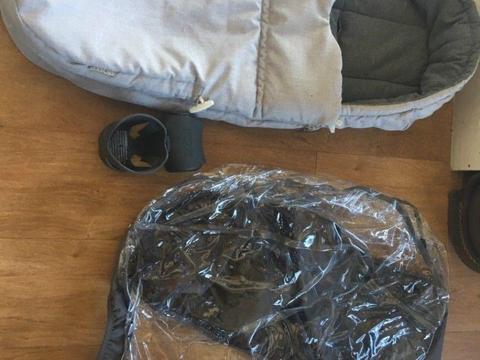 Urgent: Stokke sleeping bag, rain cover, cup holder