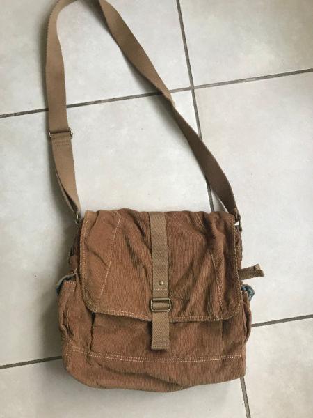 Fossil Tan Cord Crossbody Handbag