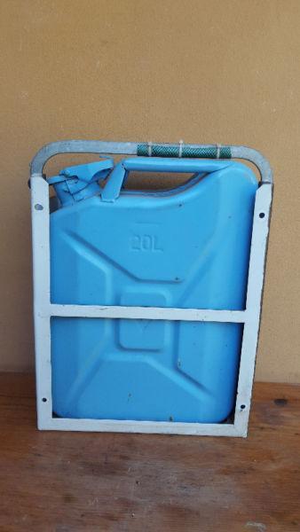 Blue jerry can