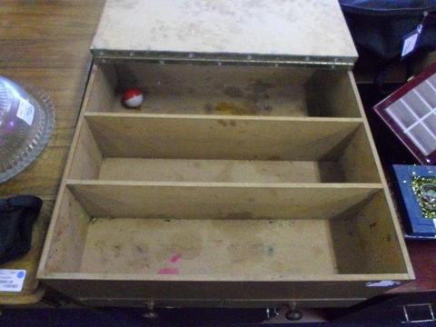 Large Wooden Tackle Box