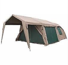 Canvas Safari Bushbaby Senior (extra schull top) plus Campmor Travel Tramp two man tent