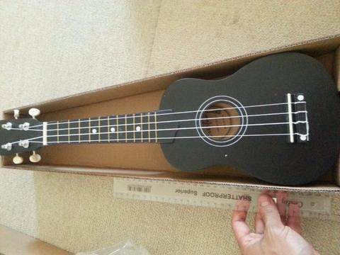 Brand new, 55cm, colour coded Ukulele Musical Instrument ~ Black