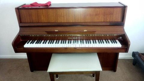 Restored and recently tuned (2018) Otto Bach piano for sale