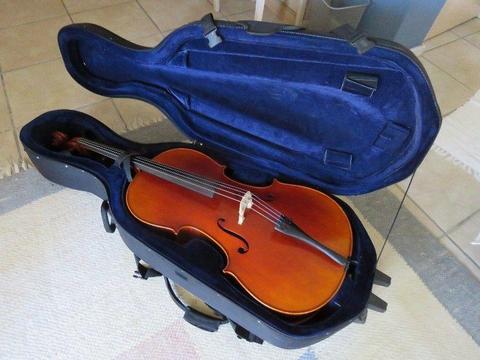 Cello with case
