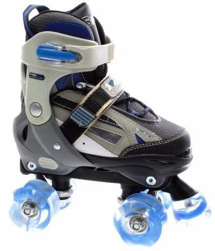 SFR Typhoon Adjustable Roller Skates - Blue - SIZE UK 4-7