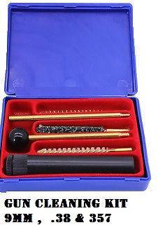 UNIVERSAL CLEANING KIT FOR 9MM .38 SPECIAL & 357 @R200 each