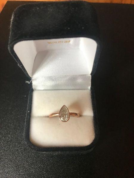 Pear-shaped diamond for sale