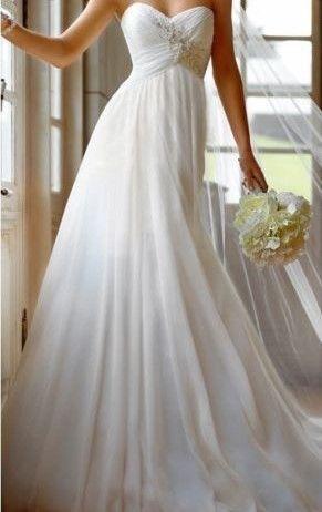Stunning Chiffon Wedding Dress - plus size