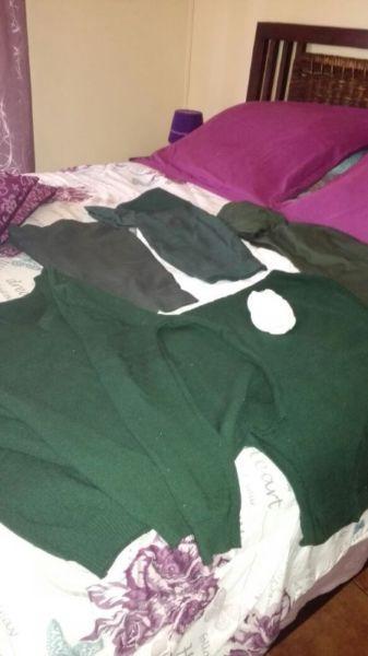Size 32 girl's green school uniform for sale R450