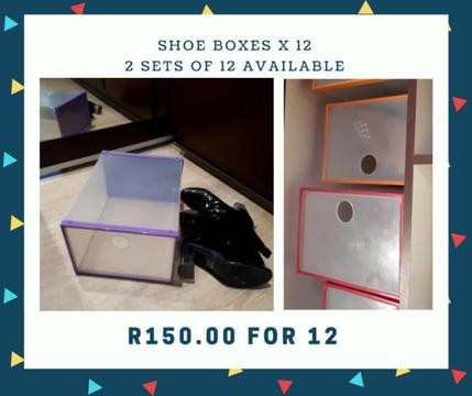 Clear Shoe boxes