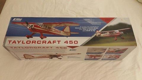 EFLITE TAYLORCRAFT 450RC ARF SCALE REMOTE CONTROL PLANE AND ACCESSORIES ETC