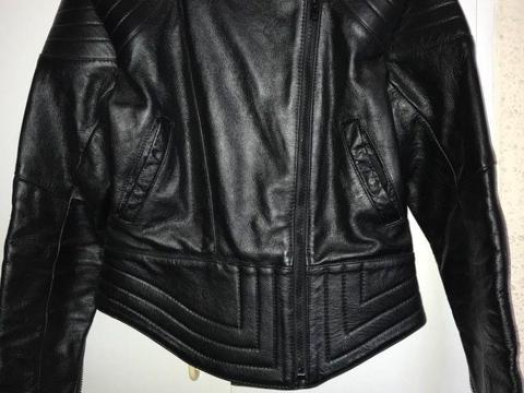 Ladies Leather Bike Jacket for sale