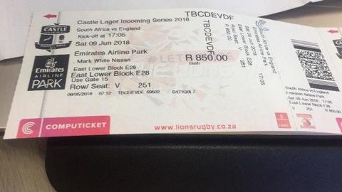 Rugby tickets for sale
