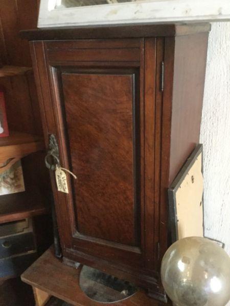 Antique Victorian burr walnut cabinet @ heyjudes
