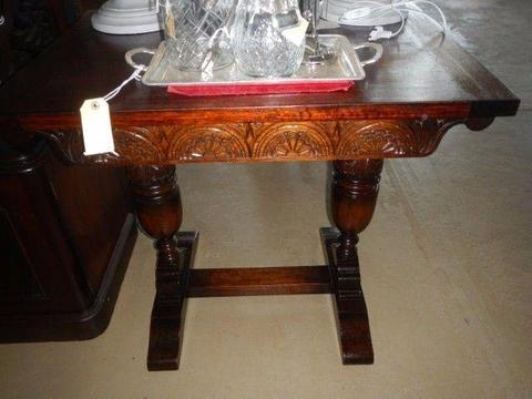 19th Century Oak carved Hall table