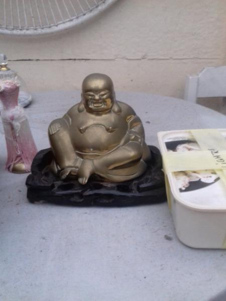 Brass Buddha on stand R250