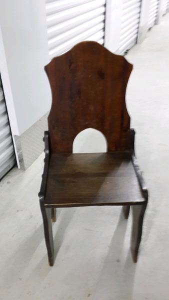 2 x Solid Wooden Chairs