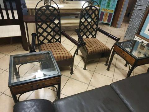 Occasional chairs with side tables R 4900 for all