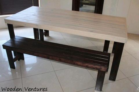 QUALITY WOODEN TABLE AND BENCH SETS DELIVERED TO YOUR DOOR