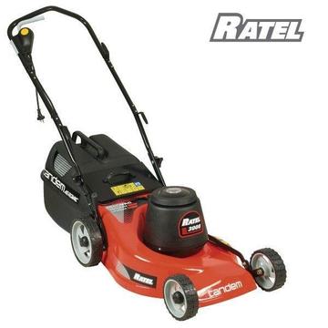 Tandem Ratel 3000W steel deck lawnmowers are designed for lawn area's up to 4000 m2