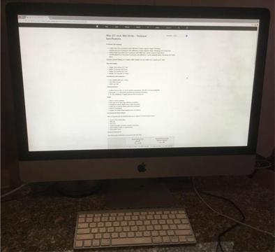 iMac (27-inch, Mid 2010) 2.8GHz Quad-Core Intel Core i5