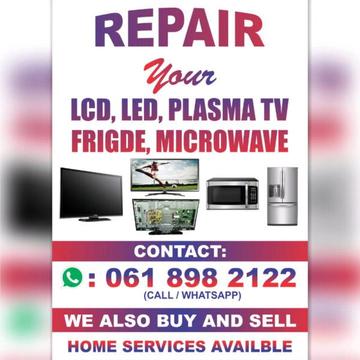 Repairs of electronic led TV plasmas TV LCD TV