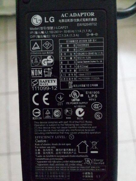 Lg LCD screen power supply 19v ac adapter