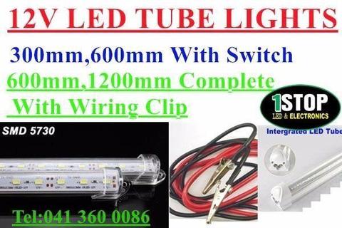 12V 30cm 60cm 5730 LED Strip LED Tube with U Aluminium and switch pc Cover for indoor cabinet
