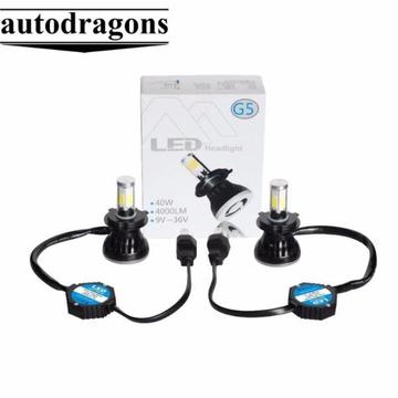 G5 2* 4 sides LED COB H7 Auto Car Headlight 40W 8000LM Bulb Canbus 12V 6000k vehicle headlamp