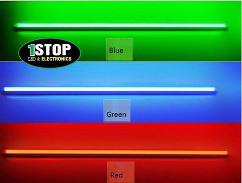 T5 LED integrated Fluorescent Tube Light Lam 1200mm 18W red/blue/green