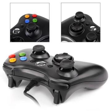 USB Wired Joypad Gamepad Black Game Controller For Xbox Slim 360 Joystick