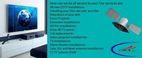 DSTV/-OVHD/-STARSAT/-CCTV --Installation Repairs and Reinstallation Call or whatsapp on 0840518016