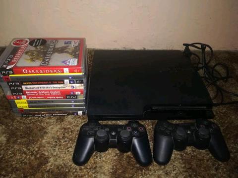 PS3 with accessories