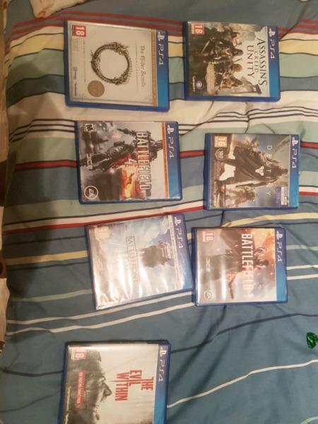 Ps4 and Ps3 games