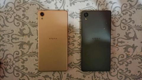 Sony Xperia X (Black and Rose Gold handset)