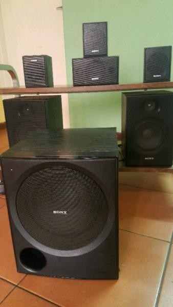SONY 6 Speakers +Wharfdale Subwoofers for sale