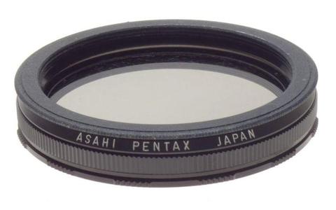 Asahi Pentax SLR camera lens Polaroid filter 49mm lightly used condition