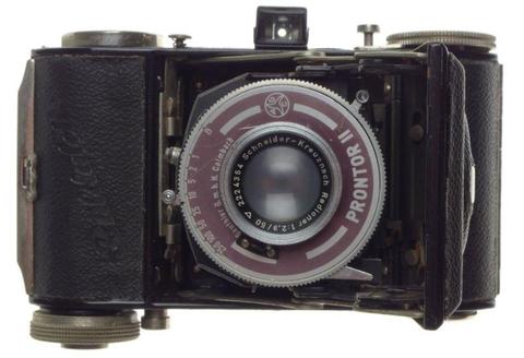 BALLDALETTE vintage folding antique film camera Radiopar 2.9/50mm lens Prontor II shutter