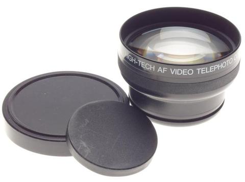 Hi Tech AF video Telephoto Converter 2x 49mm screw MPL caps clean