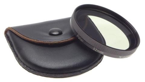 NIKON Polar 52mm Polarizing lens filter for vintage 35mm camera lens cased